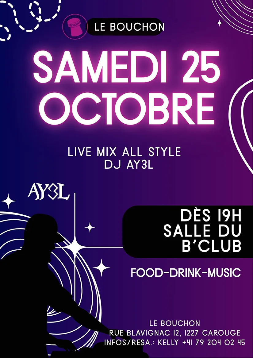 Events 25 octobre
