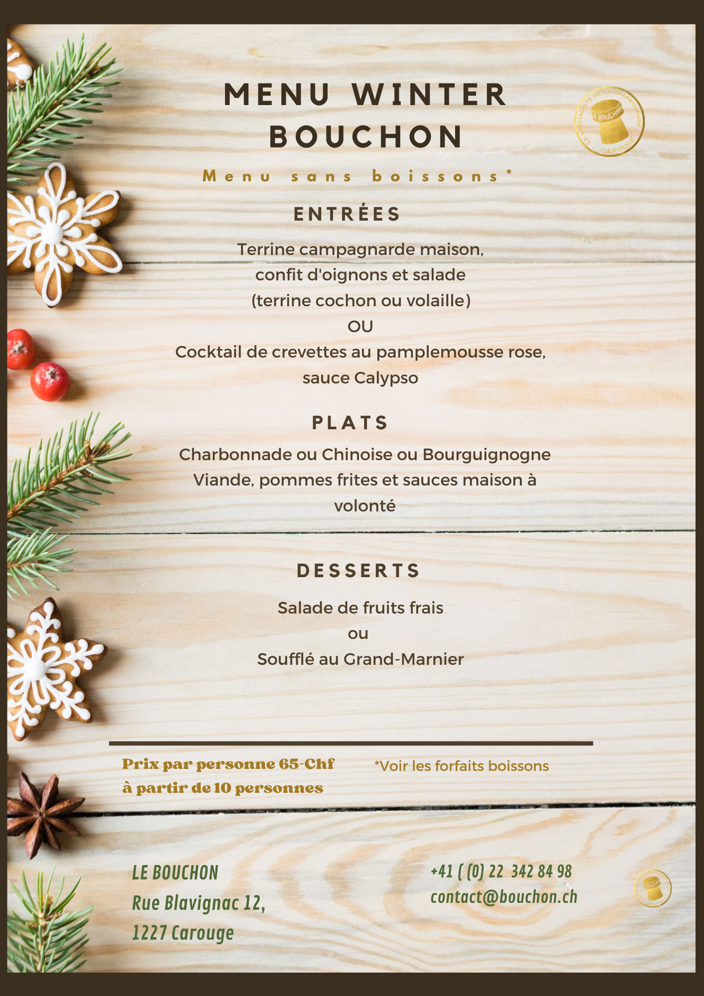 menu goupe bouchon winter 